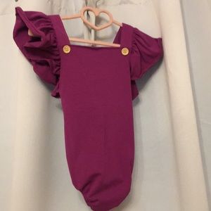 Gorgeous ruffle sleeve romper